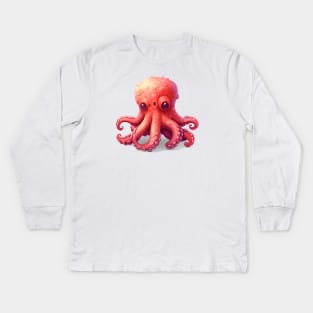 Cute baby octopus Kids Long Sleeve T-Shirt